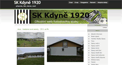 Desktop Screenshot of fotbalkdyne.cz